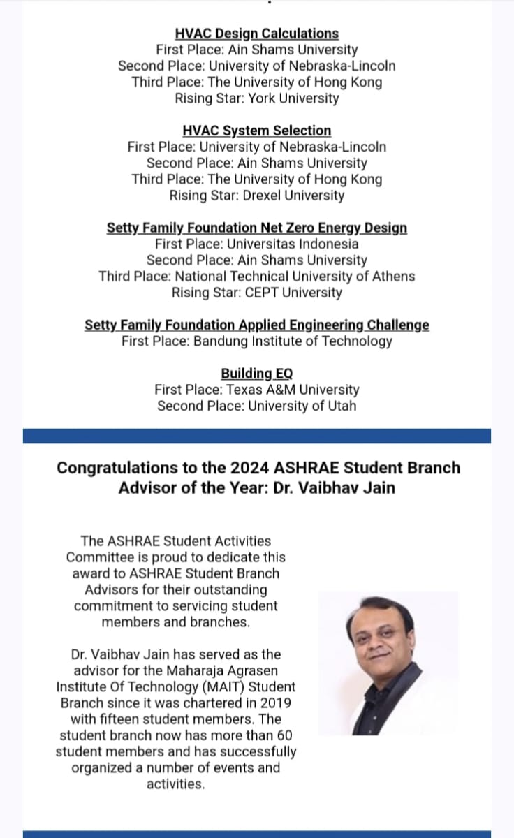 ASHRAE Award
