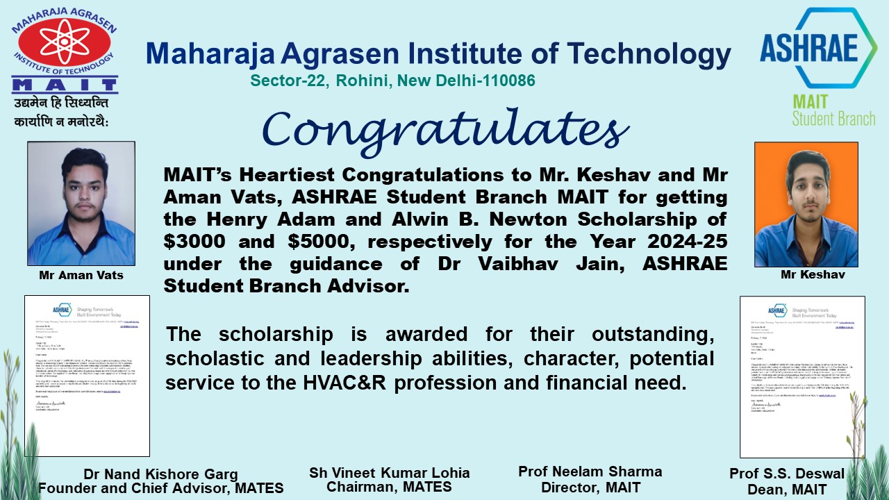 ASHRAE Scholarship 2024