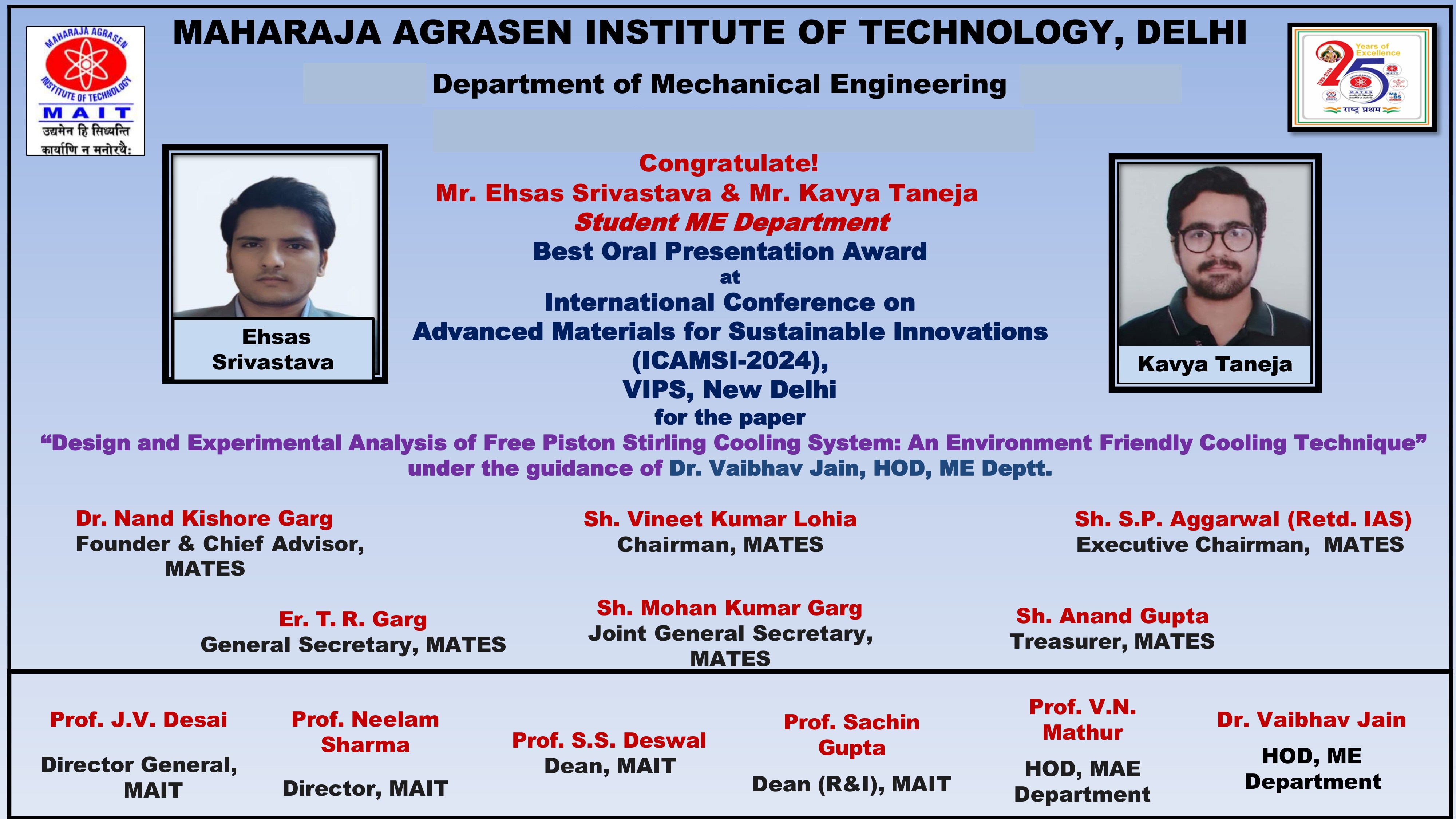 Student paper Award